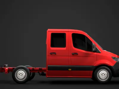 Mercedes Sprinter Chassis Crew Cab L1 FWD 2020 3D model