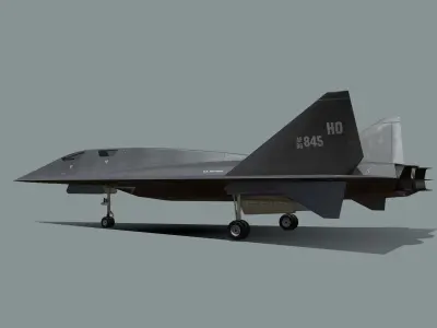 SR-91 Aurora Low-poly 3D model