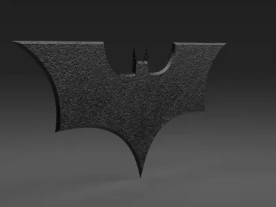 Batman darts- logo- sticker Free low-poly 3D model