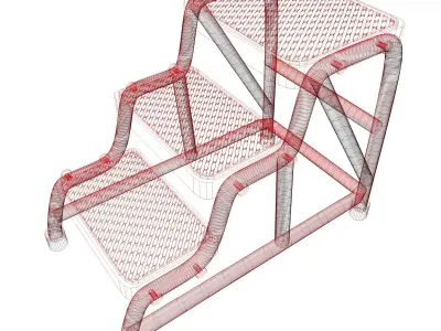 Store stair 3D model