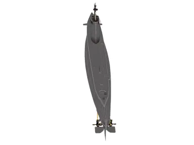 Modern Military Submarine 3D model