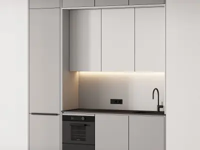 235 modern kitchen 13 mini kitchen 02 PART 1 3D model