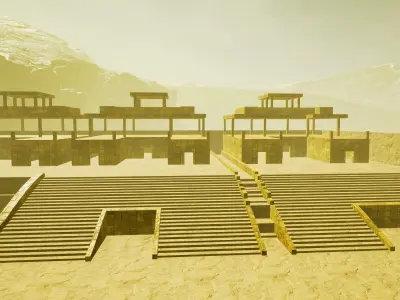 CW The Flash Gorilla City 3D Model Low-poly 3D model