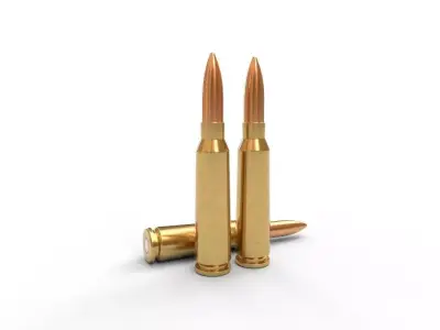 58x42mm Chinese Ammo Low-poly 3D model
