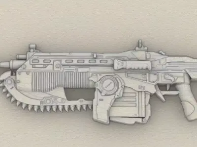 Mark 3 Lancer Gears of War 3D print model
