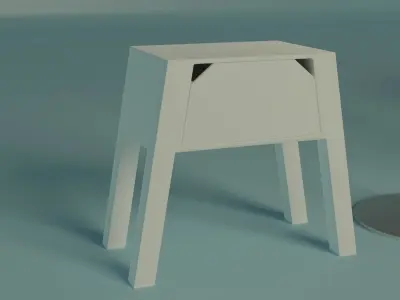 7 Piece Furniture set 3D model