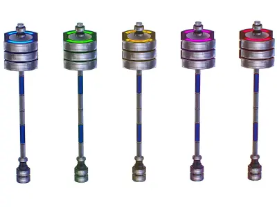 a set of cutting weapons - Sledgehammer Low-poly 3D model