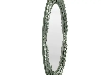 Richard Taylor designs BAY LEAF MIRROR CIRCULAR 3D model