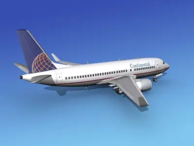 Boeing 737-700ER Continental 3D model