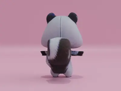 Squirrel Baby Cute Pixar Style Free low-poly 3D model