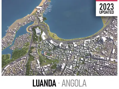 Luanda - 3D City Low-poly 3D model