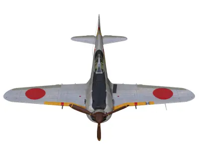 Nakajima Ki44 Tojo type II Hei 3D model