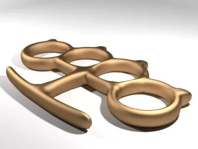Brass Knuckle - Type 2 3D model
