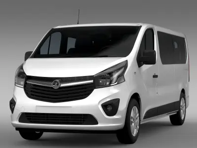 Vauxhall Vivaro Window Van 2017 L2H1 3D model