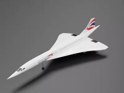 Concode British Airways 3D model