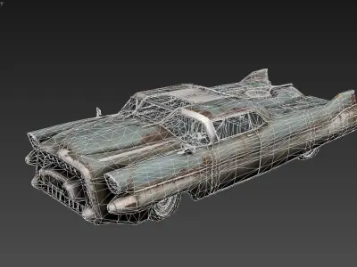 3D model of a vintage Low-poly 3D model