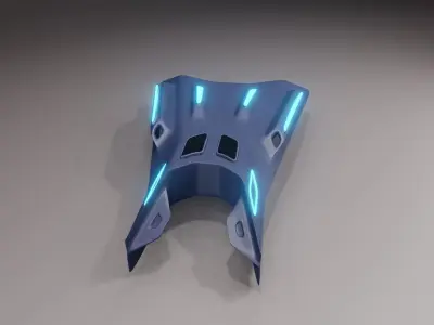 Sci-Fi Space Jet Vehicle 3D model