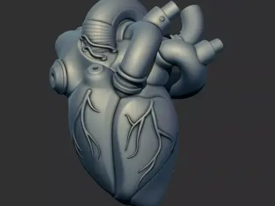 Robot Heart  3D print model