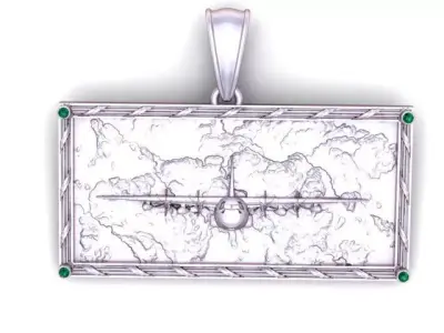 C 130 Hercules Aircraft Pendant 3D Printable Model 3D print model