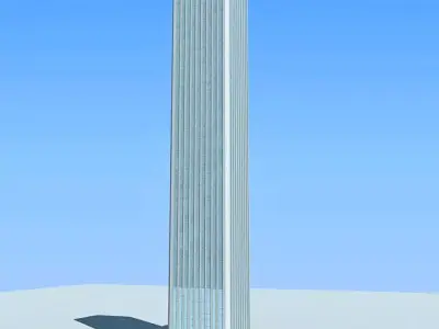 Modern City Tower Building 76 3D model