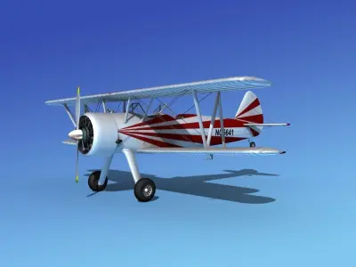 Stearman PT-17 Kaydet Sport V14 3D model