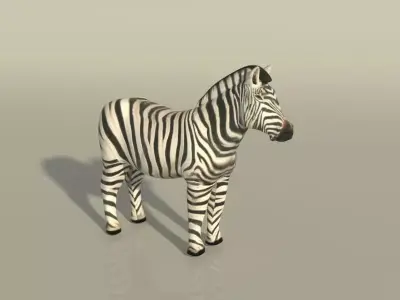 Zebra - Editable Free 3D model
