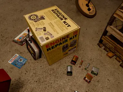 Retro Hardware Pack - PBR Low-poly 3D model