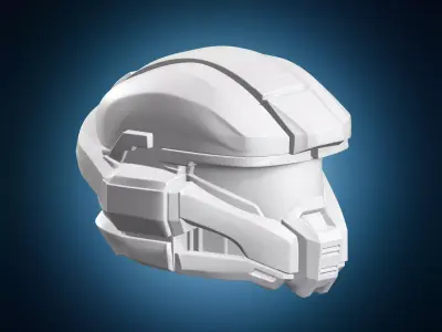 Sci-Fi Super Soldier Helmet 3D print model