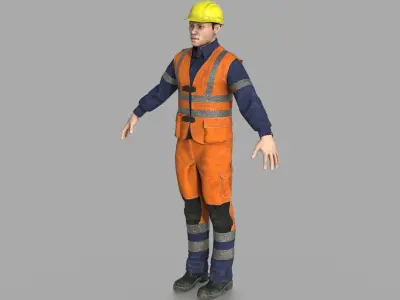 ROAD WORKER 3D model