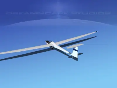 Glaser Dirks DG-200 15-metre Sailplane V01 3D model