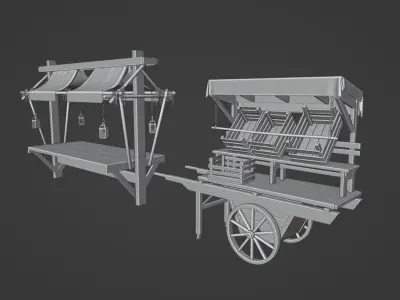 Eastern counter 3D model