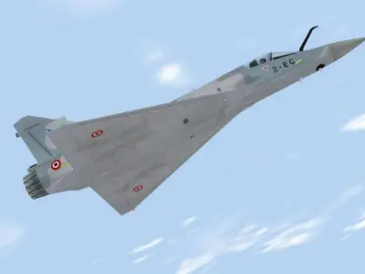 Mirage 2000-5 Low-poly 3D model