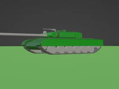 Medium Tank T-58 3D model