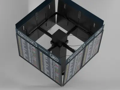 Flight Information Display System 3D model