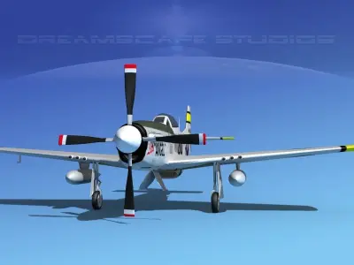 P-51D Mustang Lil Angel 3D model