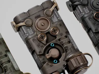 L3Harris NGAL Aiming Laser LA-23 PEQ Low-poly 3D model
