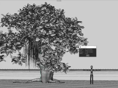 Alien Fantasy Plant Tree 01 3D model