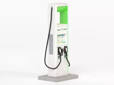 Electric Vehicle Charging Station Electrify America Part 2 3D model