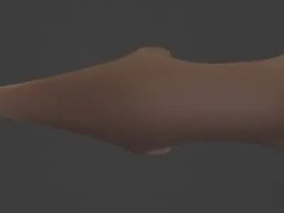 Lowpoly Otter Free low-poly 3D model