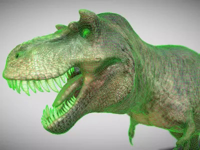 Tyrannosaurus rex Scotty Elder Low-poly 3D model