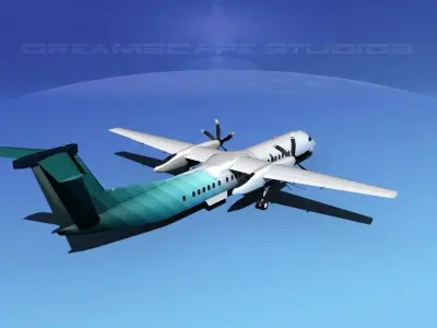 Dehaviland DHC-8 400 Corporate 4 3D model