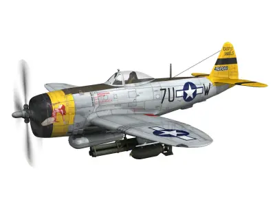 Republic P-47D Thunderbolt - Jeanie 3D model