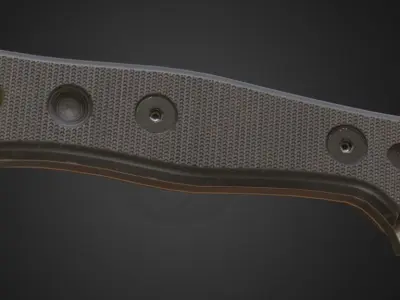 Fieldcraft Knife Low-poly 3D model
