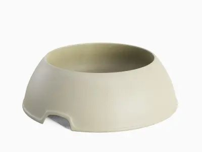 Plastic Dog Bowl A 05 Low-poly 3D model