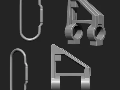 Gun Parts IMM Brush Pack 33 in One 3D model