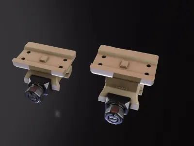  Super Precision T1 Mount Low-poly 3D model