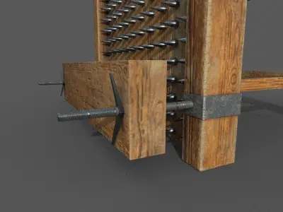 Torture Chair Low-poly 3D model Low-poly 3D model