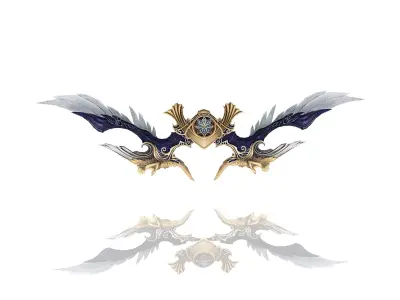 Regalia Bow Low-poly 3D model