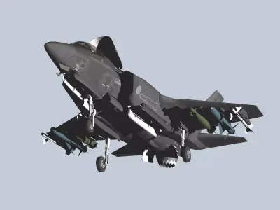 Japan Air Self-Defense Force F-35B early model 3D model