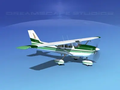 Cessna 172 Skyhawk 1976 V06 3D model